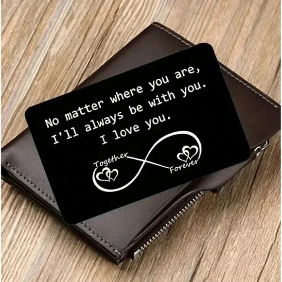 Thin Metal Inspirational Wallet Card - Picture 2 of 3